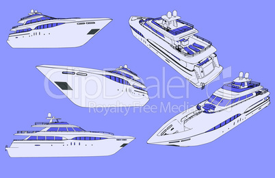 Vector yachts
