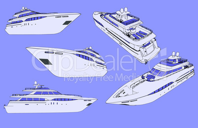 Vector yacht