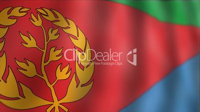 Eritrea - waving flag detail