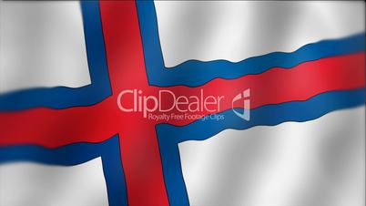 Faroe Islands - waving flag detail