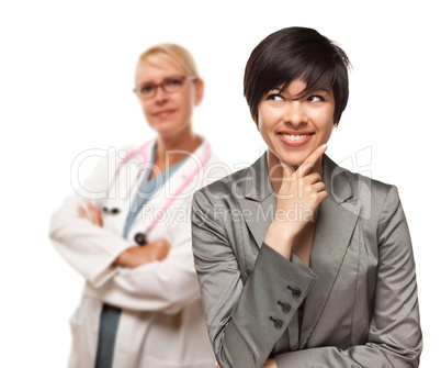 Young Multiethnic Woman and Female Doctor