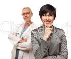 Young Multiethnic Woman and Female Doctor