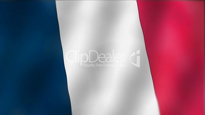 France - waving flag detail