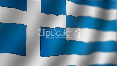Greece - waving flag detail