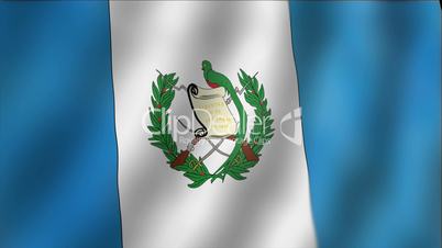 Guatemala - waving flag detail