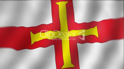 Guernsey - waving flag detail