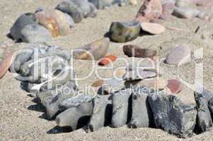 Steine am Strand
