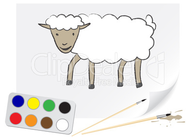 Drawing sheeps