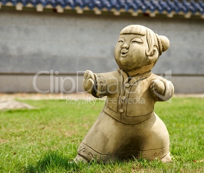 Funny traditional Thai garden sculpture