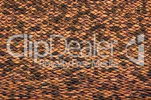 Abstract texture tiled roof