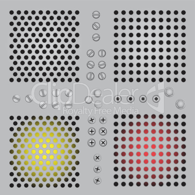 Gradient metal holes