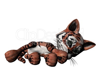 Plush tiger