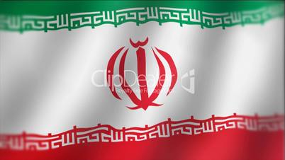 Iran - waving flag detail