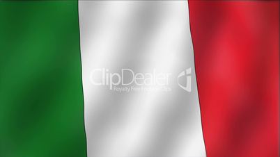 Italy - waving flag detail