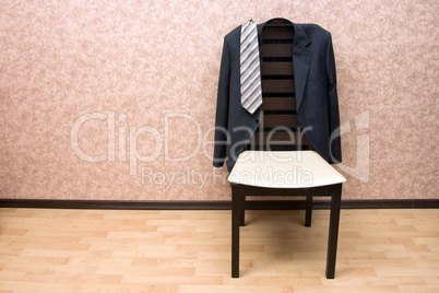 Jacket on the modern chair
