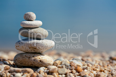 spa stone on sea coast