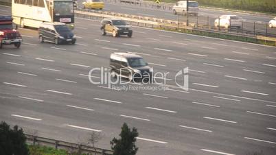 Traffic on busy motorway