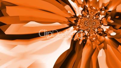Kaleidoscopic orange and brown colours