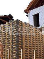 Construction from decorative brick