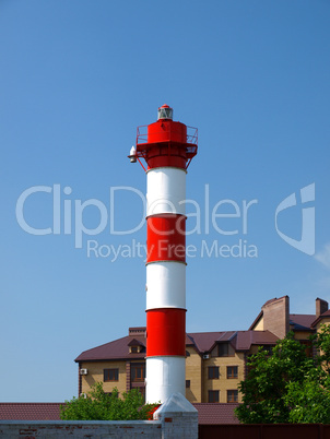 Small lighthouse in daylight