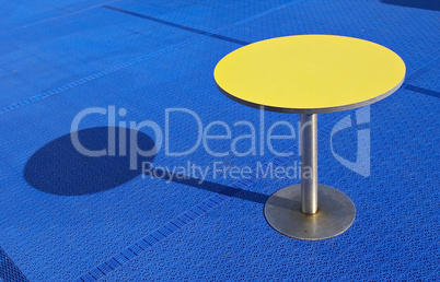 yellow table