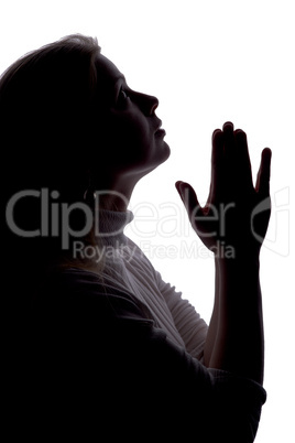 praying silhouette