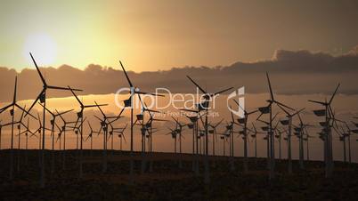 (1194) Electricity Wind Turbines Farm Power Clean Alternative Energy Environmental