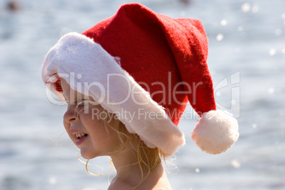 santa baby on vacation