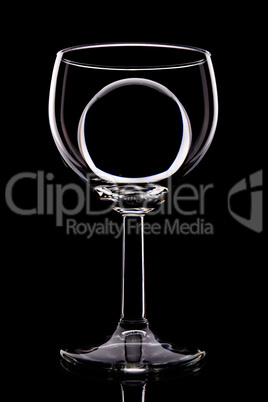 wineglass and ball