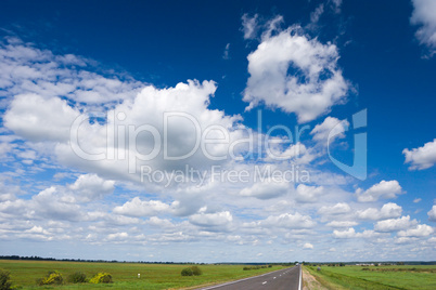 road and sky