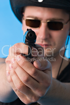 Man with gun