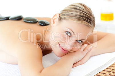 Beautiful woman having a massage