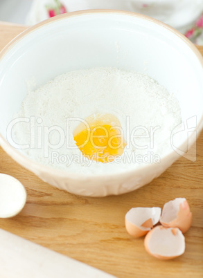 Close-up of eggs in the kitchen