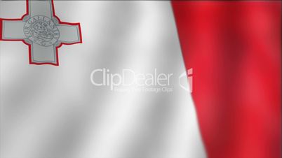 Malta - waving flag detail