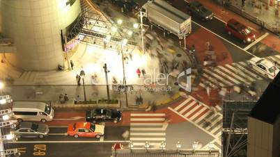 Time Lapse Movie Tokyo cross-walk