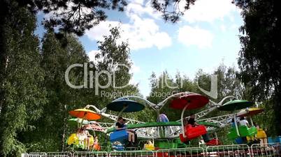 Carousel merry-go-round time lapse