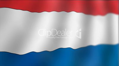 Netherlands - waving flag detail