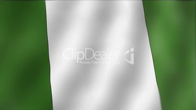 Nigeria - waving flag detail