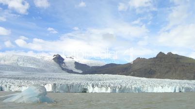 Time lapse glacier on Iceland.