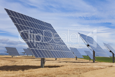 Field of Green Energy Photovoltaic Solar Panels