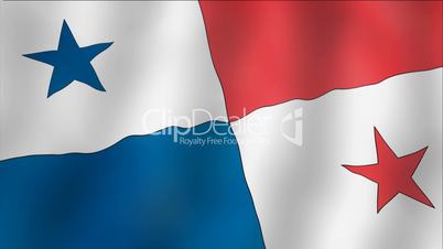 Panama - waving flag detail
