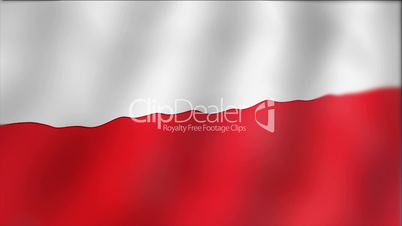 Poland - waving flag detail