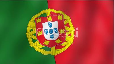 Portugal - waving flag detail