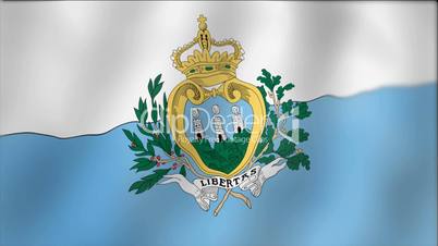 San Marino - waving flag detail