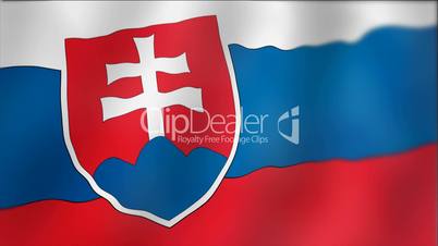 Slovakia - waving flag detail