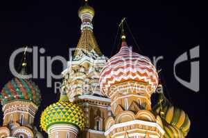 St Basil's Cathedral at nighttime