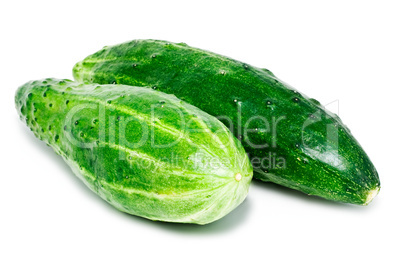 Green cucumbers