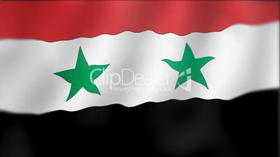Syria - waving flag detail