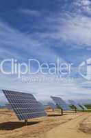 Field of Renewable Energy Photovoltaic Solar Panels
