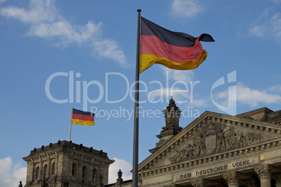 Reichstag an einem sonnigen Tag